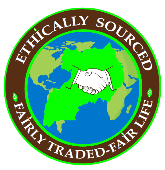 a logo with a globe and handshake